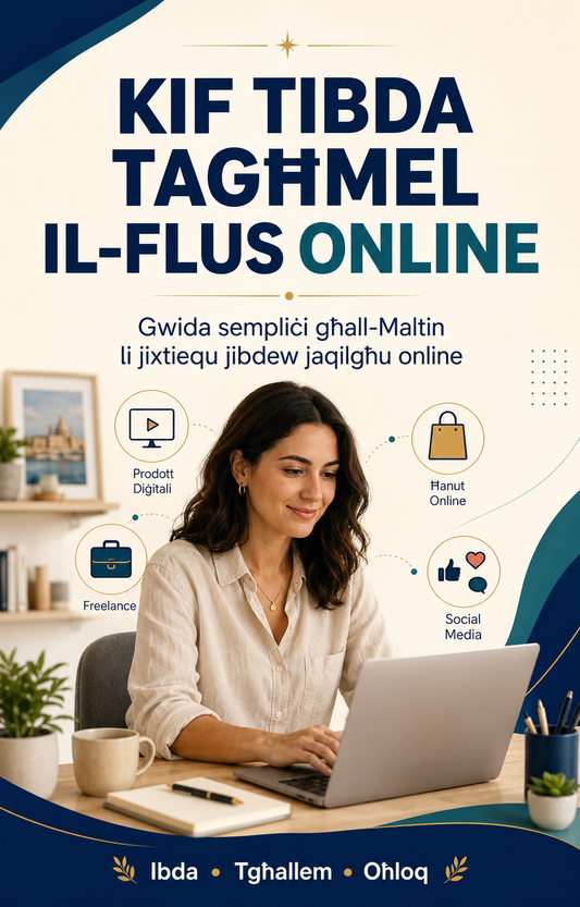 Kif Tibda Tagħmel il-Flus Online – Gwida Diġitali bil-Malti